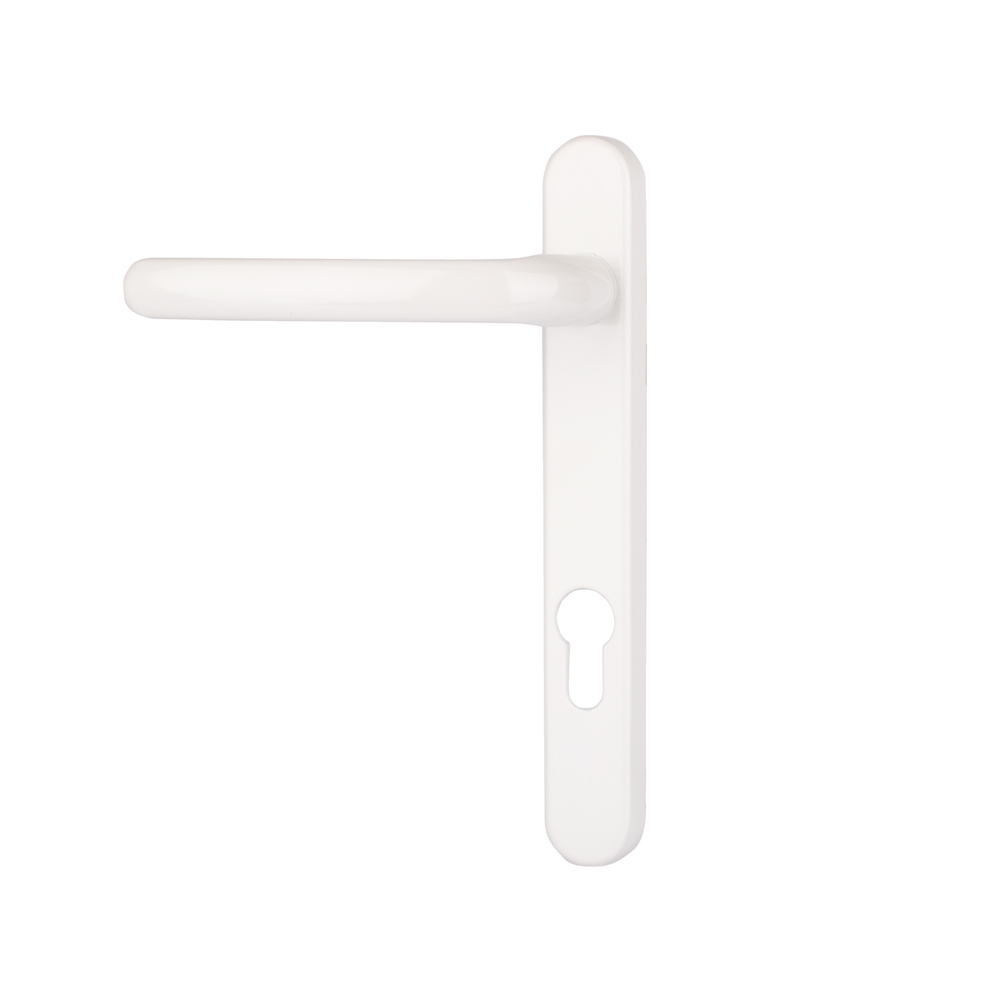 Timber Series Windsor Door Handle 92mm Centre Sprung - White - (Sold in Pairs)